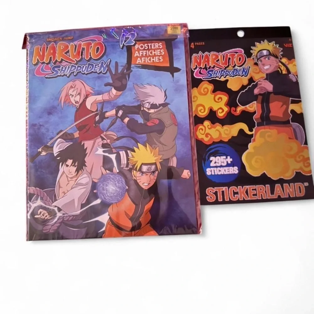 Naruto Shippuden poster and sticker books set